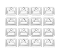 QUARKZMAN 150Pcs 43mmx32mmx0.4mm Hebilla para Paneles de Pared, Grapas Integradas de Acero Al Carbono Zincado, Abrazaderas de Fijación para Muebles, Grapas de Montaje en Pared, Plateado