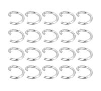 QUARKZMAN 150pcs Anillo de Salto Abierto, 8mm Anillas Abiertas de Acero Inoxidable Conectores Abiertos Divididos Círculo para Joyas Fabricación Reparación DIY Manualidad, 8x5.6mm(OD*ID)