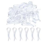 QUARKZMAN 150uds Duradero Plástico Cocodrilo Clips, 1.5" U-Forma Transparente Camisa Clip Ropa Pinzas para Plegables Corbatas, Pantalones, Calcetines, Prendas