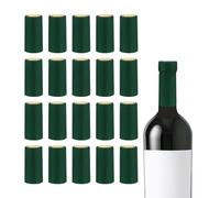 QUARKZMAN 150uds PVC Termorretráctiles Cápsulas Vino Botellas Sellador Retráctil Envoltura para Vidrio Vino Botellas, Vino Bodegas, Hogar, 30 x 60mm, Verde