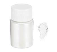 QUARKZMAN 15g/0.5oz Polvo de Mica Natural Pigmentos para Resina de Fundición, Pintura de Coche, Manualidades DIY, Blanco Diamante