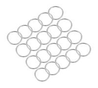 QUARKZMAN 15mm Metal Juntas Tóricas x 20uds Soldado HierrJunta Tóricas Hebillas para Herraje Surtido Correa Correa Lazos Cierre, [Plateado Tono]