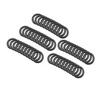 QUARKZMAN 15mm x 10mm x 2,5mm Nitrilo Goma Juntas Tóricas x 50uds Redondo Junta Arandela para Grifo Plomería Reparación Sellado Conexión [Negro]