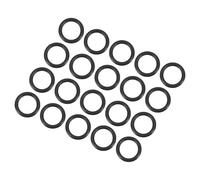 QUARKZMAN 15mm x 11mm x 2mm Nitrilo Goma Juntas Tóricas x 20uds Redondo Junta Arandela para Grifo Plomería Reparación Sellado Conexión [Negro]