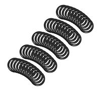 QUARKZMAN 15mm x 12mm x 1,5mm Nitrilo Goma Juntas Tóricas x 50uds Redondo Junta Arandela para Grifo Plomería Reparación Sellado Conexión [Negro]