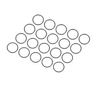 QUARKZMAN 15mm x 13mm x 1mm Nitrilo Goma Juntas Tóricas x 20uds Redondo Junta Arandela para Grifo Plomería Reparación Sellado Conexión [Negro]