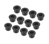 QUARKZMAN 15Pcs Arandela De Goma En Forma De T Montaje Diámetro 14mm ID 9mm Altura 12mm Negro Protección De Cable Arandelas Flexibles Para Tubo De Cable