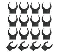 QUARKZMAN 16 patas niveladoras de plástico para clips de cocina, patas para muebles, rodapiés, zócalo, clip para zócalo para sofá, armario, mesa, color negro