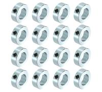 QUARKZMAN 16 Pezzi Set Screw Collars 15/16" Foro Acciaio Al Carbonio Collari Albero 1-5/8" Diametro Esterno 9/16" Larghezza Blocco Collare Morsetto Per Guida Albero Lineare