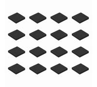 QUARKZMAN 16 Piezas De Almohadillas Aislantes Para Altavoces De Un Solo Lado, 30mmx5mm Base Cuadrada Antideslizante De Espuma Para Absorción De Impactos, Pies De Soporte, Negro