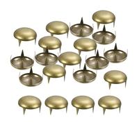 QUARKZMAN 160 Piezas de Remaches Redondos de Bronce, Tachuelas de Espiga de Latón de 16mm, Puntas de Garra de Rock Punk, Abalorios de Garra para Ropa, Cinturón, Bolso