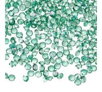 QUARKZMAN 16800 Pcs Diamantes Falsos Boda Mesa, Confeti Cristales Acrílicos Mini 3mm, Diamantes Falsos Rhinestones para Decoración Centros Mesa, Relleno Floreros, Cuentas (Verde Malaquita)