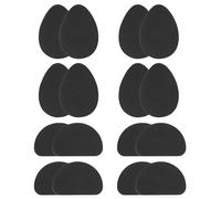 QUARKZMAN 16Pcs 4 Pares Almohadillas Antideslizantes para Zapatos, Adhesivas, Protectoras de Suela de Silicona, para Hombres y Mujeres, Negro