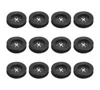 QUARKZMAN 16Pcs Pasacables Arandelas de Goma, Ojales de Cable de Goma de Agujero 16mm, Tapones de Agujero de Doble Cara para Cortafuegos, Proteger Cables Enchufes