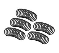 QUARKZMAN 17mm x 14mm x 1,5mm Nitrilo Goma Juntas Tóricas x 50uds Redondo Junta Arandela para Grifo Plomería Reparación Sellado Conexión [Negro]