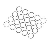 QUARKZMAN 17mm x 15mm x 1mm Nitrilo Goma Juntas Tóricas x 20uds Redondo Junta Arandela para Grifo Plomería Reparación Sellado Conexión [Negro]