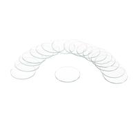 QUARKZMAN 18 Piezas de Lentes de Cristal para Reloj, 31.5mm de Diámetro, Lentes de Cristal Plano Redondo para Relojes, Piezas de Repuesto para Relojeros, Claras