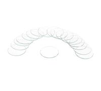 QUARKZMAN 18 Piezas de Lentes de Cristal para Reloj, 32.5mm de Diámetro, Lentes de Cristal Plano Redondo para Relojes, Piezas de Repuesto para Relojeros, Reparación, Transparente