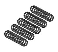 QUARKZMAN 18mm x 12mm x 3mm Nitrilo Goma Juntas Tóricas x 50uds Redondo Junta Arandela para Grifo Plomería Reparación Sellado Conexión [Negro]