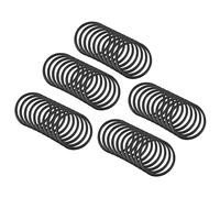 QUARKZMAN 18mm x 15mm x 1,5mm Nitrilo Goma Juntas Tóricas x 50uds Redondo Junta Arandelas para Grifo Plomería Reparación Sellado Conexión [Negro]
