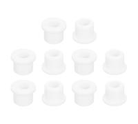 QUARKZMAN 18Pcs Pasacables Arandelas de Goma, Ojales de Cable de Goma de 12mm Agujero de Taladro, Tapones de Agujero para Cortafuegos, Proteger Cables Enchufes, Blanco