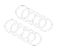 QUARKZMAN 19mm ID Silicona Juntas Tóricas Arandela Junta x 10uds Arandela Redonda Plana Arandela Junta Sello Anillo para Vidrio Puerta Manija, Transparente