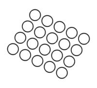 QUARKZMAN 19mm x 15mm x 2mm Nitrilo Goma Juntas Tóricas x 20uds Redondo Junta Arandela para Grifo Plomería Reparación Sellado Conexión [Negro]