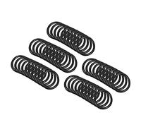QUARKZMAN 19mm x 15mm x 2mm Nitrilo Goma Juntas Tóricas x 50uds Redondo Junta Arandela para Grifo Plomería Reparación Sellado Conexión [Negro]