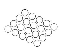 QUARKZMAN 19mm x 17mm x 1mm Nitrilo Goma Juntas Tóricas x 20uds Redondo Junta Arandela para Grifo Plomería Reparación Sellado Conexión [Negro]