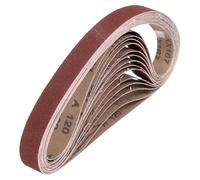 QUARKZMAN 19mm x 305mm Bandas de Lija Set, 24pcs Cintas Abrasivas 120 Grano Correa para Lijadoras Óxido Aluminio para Carpintería Pulido de Metal Afilador de Cuchillo