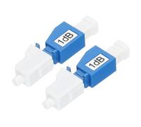 QUARKZMAN 1dB LC Fibra Atenuador, LC/UPC SM Único Modo Fijo Fibra Óptica Atenuador Macho a Hembra para Fibra Óptica Transmisión Paquete de 2