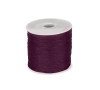 QUARKZMAN 1mm Cuerda de Polipropileno Trenzada, 100M Cuerda Persiana Enrollable, Cordón Exterior para Tendedero, Camping, Senderismo y Actividades al Aire Libre, Marrón