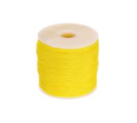 QUARKZMAN 1mm Cuerda de Polipropileno Trenzada, 100M Cuerda Persiana Enrollable, Cordón Exterior para Tendedero, Camping, Senderismo y Actividades al Aire Libre, Amarillo