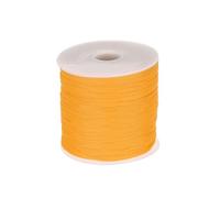 QUARKZMAN 1mm Cuerda de Polipropileno Trenzada, 100M Cuerda Persiana Enrollable, Cordón Exterior para Tendedero, Camping, Senderismo y Actividades al Aire Libre, Amarillo Oscuro
