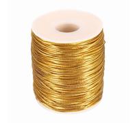 QUARKZMAN 1mm Cuerda Elástica Metálica Hilo Elástico Dorado 100m En Total