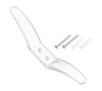 QUARKZMAN 1Pcs 112x15mm Grapas para Cuerda Persianas Cuerda Seguridad Soporte Plástico Ganchos para Cuerda Ventana con Tornillos para Cortinas Transparente