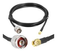 QUARKZMAN 1PCS Cable Coaxial RG58 6ft/1.8 M, Conector SMA Macho a N Macho Cable Coaxial 50 Ohm Pérdida Baja Extensión Wi-Fi Router, Receptor GPS, Radio Ham/RF a Uso de Antena