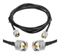 QUARKZMAN 1PCS Cable Coaxial RG58 6ft/1.8 M, UHF PL-259 Macho a Macho Cable Coaxial 50 Ohm Cable de Baja Pérdida para Radio CB, Radio Ham, Analizador de Antena