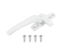 QUARKZMAN 1Pcs Manija De Bloqueo Para Ventana De Abatir, Manija De Bloqueo De Aleación De Zinc Para Agarre De Mano Izquierda Para Ventana, Blanco