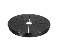 QUARKZMAN 1Pcs Pasacables De Escritorio Negro, Pasacables Con Compuerta Para Agujeros Con Montaje De 3.94"(100mm), Pasacables Redondo De Nylon Para Gestión De Cables Y Cordones