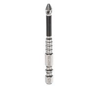 QUARKZMAN 1pcs PH2 Puntas Atornillador Imantada con Estría, Antideslizante Impacto Phillips Punta S2 Acero 1/4" Vástago Hexagonal Magnética Cruz Barrena Industrial, 70mm x 4.4mm(L*D)