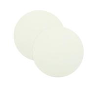 QUARKZMAN 2.4" Pantalla De Lámpara Redonda Difusora, Antideslumbrante Cubierta De Lámpara Difusora Tela Cubrelámpara Para Luz De Mesa Foco Downlight, Blanco Cálido 2pcs