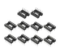 QUARKZMAN 2.54mm Pitch 10 Pines Conector de Zócalo de Circuito Integrado DIP de Doble Hila 7.6 Espaciado de Hila Pines Redondos Soldadura para Experimentos Electrónicos DIY 20 Piezas