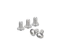 QUARKZMAN #2-56x3/16" Botón Hueca Cabeza Tornillos, 100uds 304 Inoxidable Acero Sujetadores Hexagonal Pernos Tornillos, Completa Rosca Hexagonal Accionamiento Tornillos