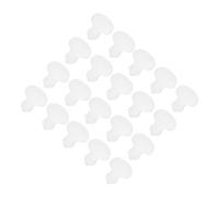 QUARKZMAN 2.5mm Orificio Tapones de Silicona Tapa de Bloqueo Encajable con Cierre Hermético Tipo Empotrado Impermeable para Paneles Redondos para Botella Muebles, Transparente, 20pcs