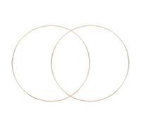 QUARKZMAN 2 Anillos Atrapasueños, Aros de Metal para Manualidades 12 x 0.16 Pulgadas Aros de Macramé para Suministros de Fabricación de Coronas de Flores y Colgadores de Plantas, Dorados