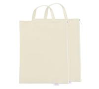 QUARKZMAN 2 Bolsas Con Cremallera, 24.5 X 34Cm Tela Oxford Impermeable Para Organizar Documentos A4 Con Asa, Color Caqui