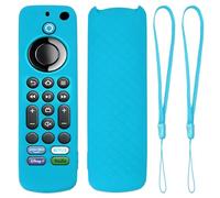 QUARKZMAN 2 Fundas Protectoras para Control Remoto TV 151x42x15mm Funda De Silicona Anti-caídas Y Anti-Impactos Cuerpo Completo Protector para Mando De TV Azul Cielo