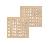 QUARKZMAN 2 Hojas de Pegatinas de Resina con Números 3D Pequeños del 1 al 9 en Plata, Pegatina de Número Mini Metálica Brillante de Aleación para Uñas de Resina y Scrapbooking 3mm