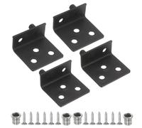 QUARKZMAN 2 Juegos De Bisagra Pivote, 35 X 32 Mm Bisagras De Eje Oculto De Acero Inoxidable De Gran Resistencia Para Muebles Gabinetes Puertas De Madera Con Kit De Casquillo, Negro
